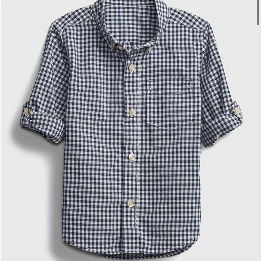 Gap Toddler Gingham Print Shirt